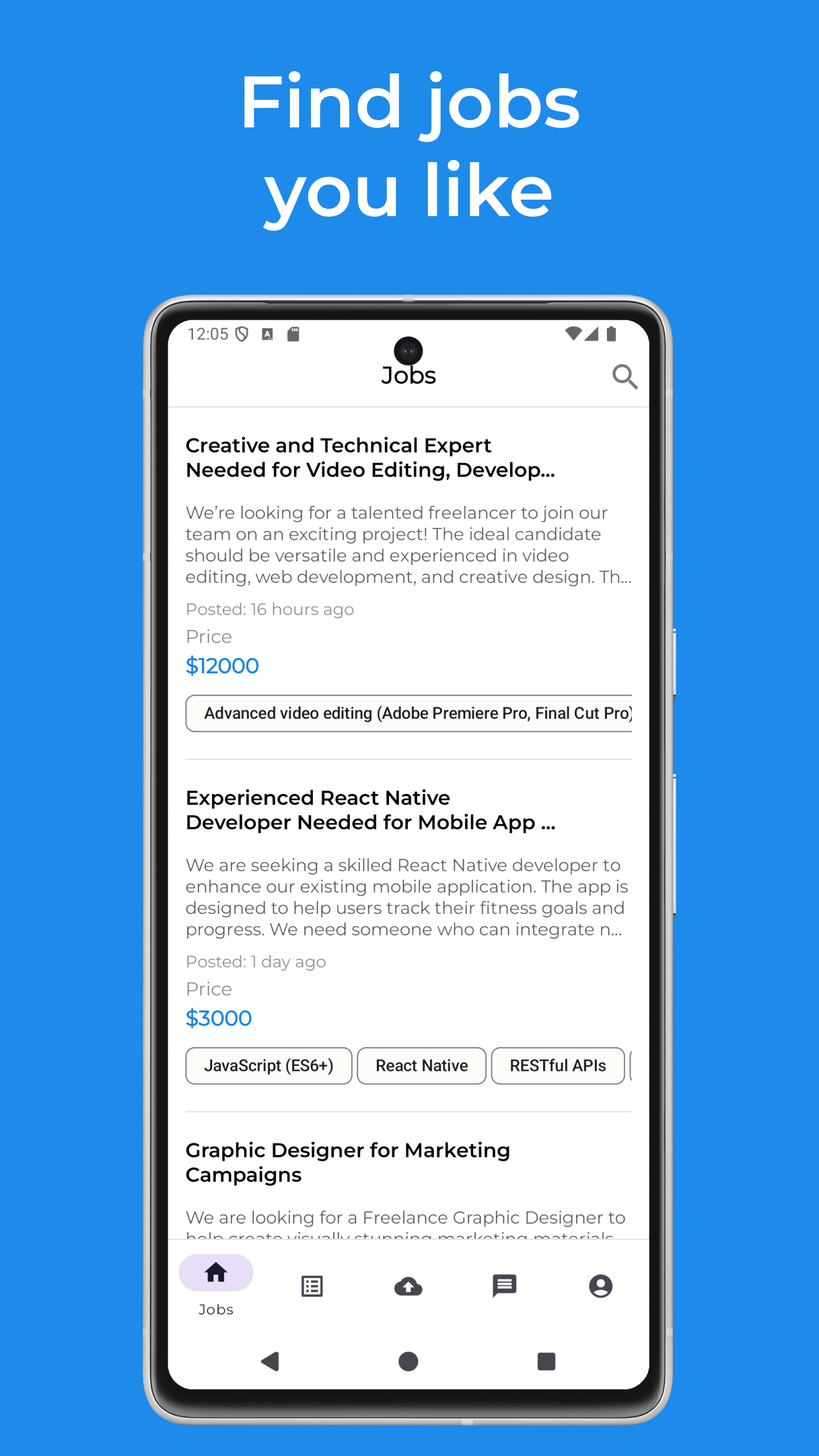 Mobile app showcase